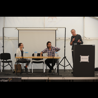 Danish politicians debating at BornHack 2016